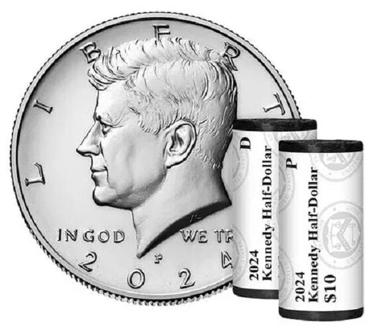 2024 P&D Kennedy Half Dollar 2 Coin Set BRILLIANT UNCIRCULATED US Mint IN STOCK