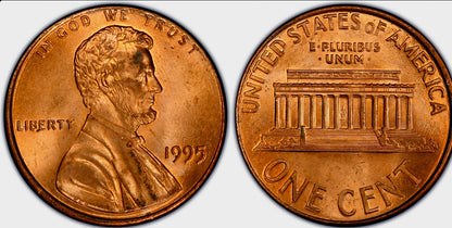 1995 P Lincoln Memorial BU Brilliant Uncirculated 1C From 🔥OBW Bank Roll🔥