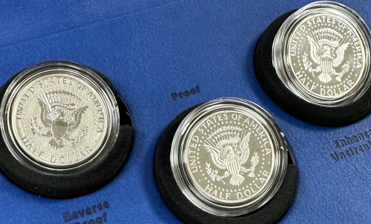 2014 50th Anniversary Kennedy Half Dollar Silver Coin Collection 4 Piece Set OGP