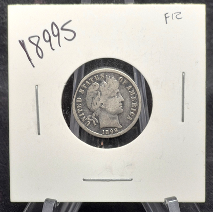 1898 S Barber Dime 🥈90% Silver🥈Finer Detailed Circulated Condition