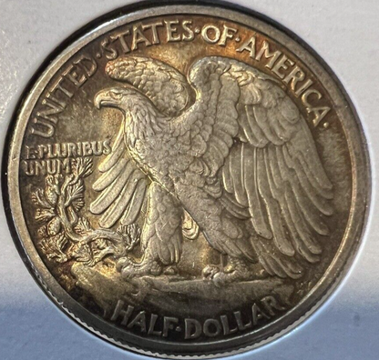 SUPER TONER GEM 1942-P Walking Liberty Half Dollar  Beauty 50c Coin