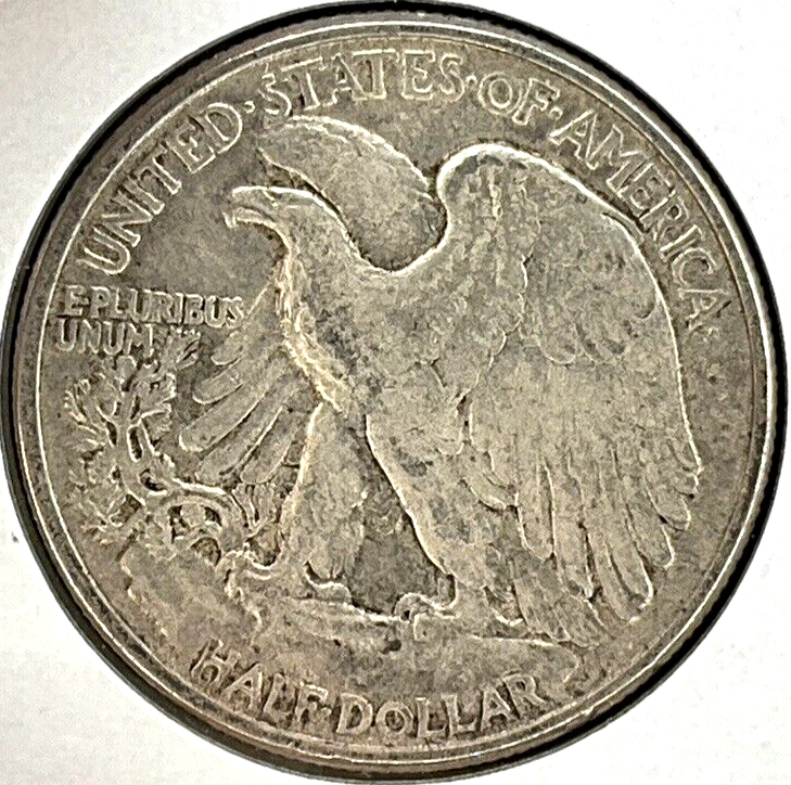 1942 P Philadelphia Mint Walking Liberty 90% Silver Half Dollar Coin
