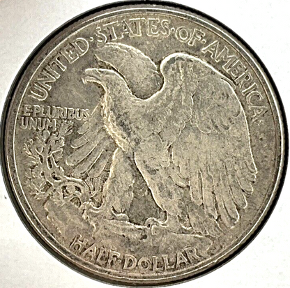 1942 P Philadelphia Mint Walking Liberty 90% Silver Half Dollar Coin