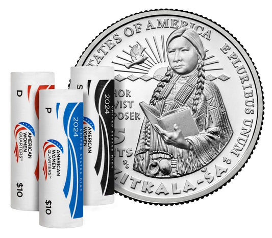 2024 P/D/S 3 COIN SET Zitkala-Ša American Women Quarters BU Uncirculated