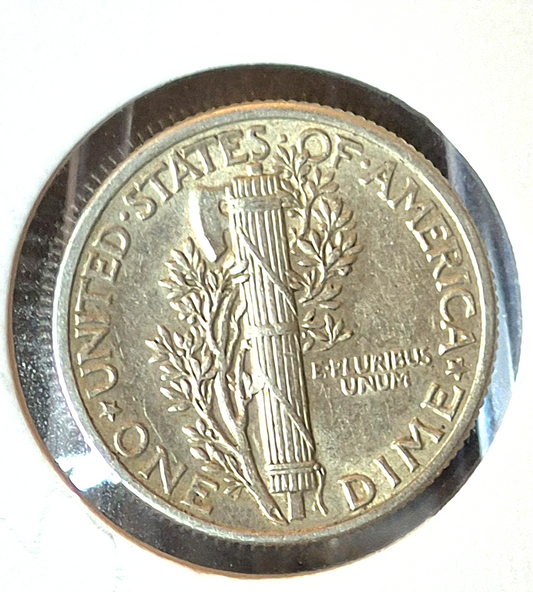 1942-P Mercury Dime AU Features 90% Silver 10c