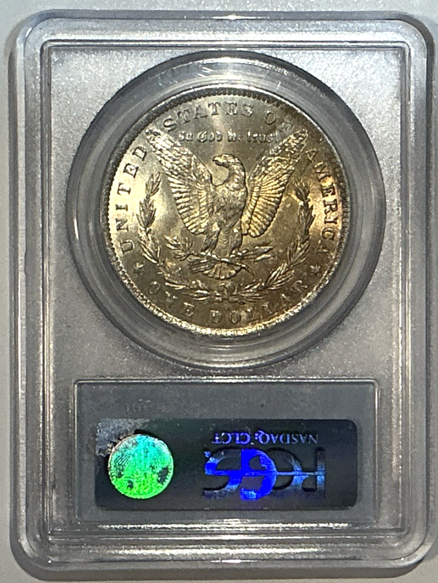 1884-O Morgan Silver Dollar SUPER TONED REVERSE MS64 PCGS Uncirculated $1 Coin