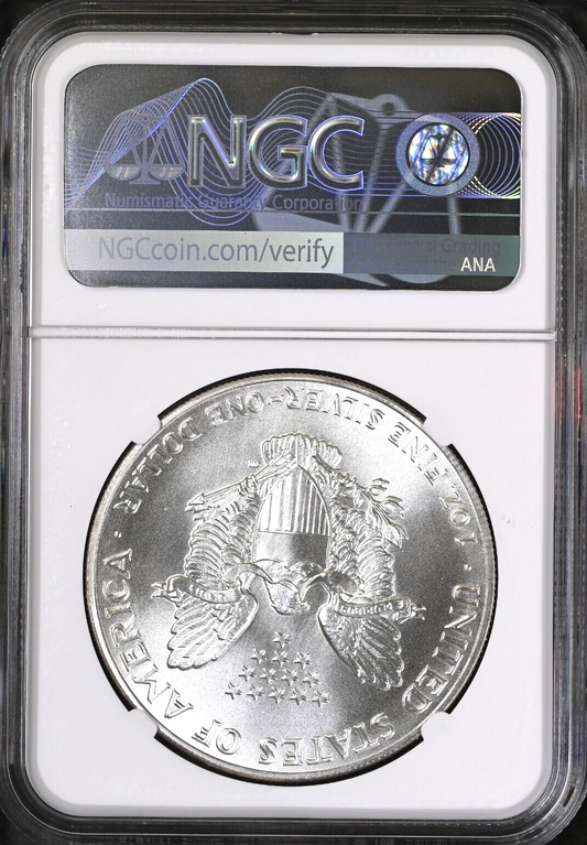 U.S. 1986 American Silver Eagle - NGC Slabbed - Uncirculated, MS69 - Fresh Grade