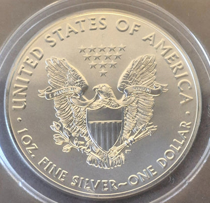 2019 American Silver Eagle One Dollar Coin Graded by ANACS as Near Perfect MS69