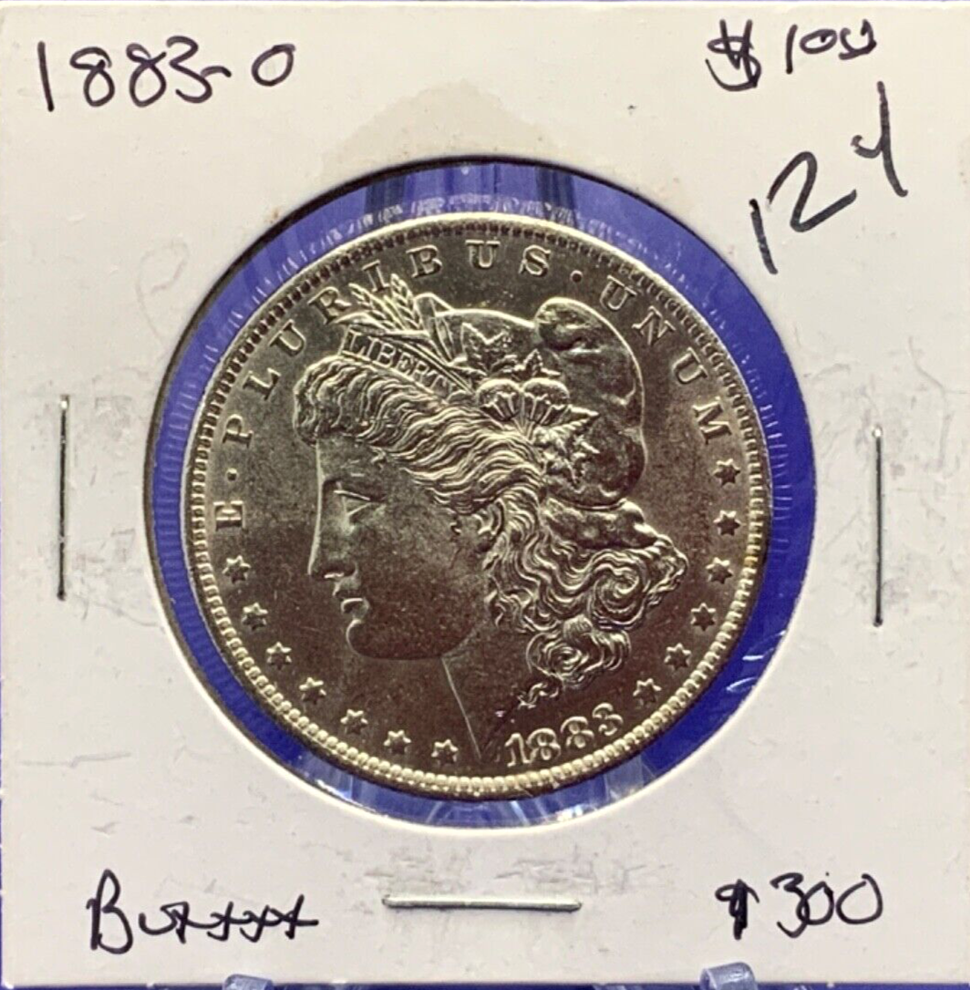 1883-O Morgan 90% Silver Dollar BU Gem Shiny, Bright, Well Struck Coin