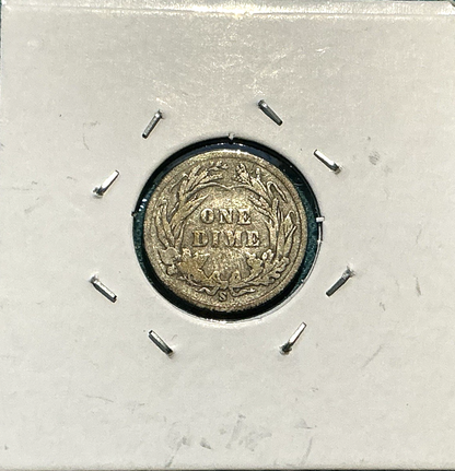 1899-S Barber Dime Scarce  Better Key Date  90% Silver 10c Coin