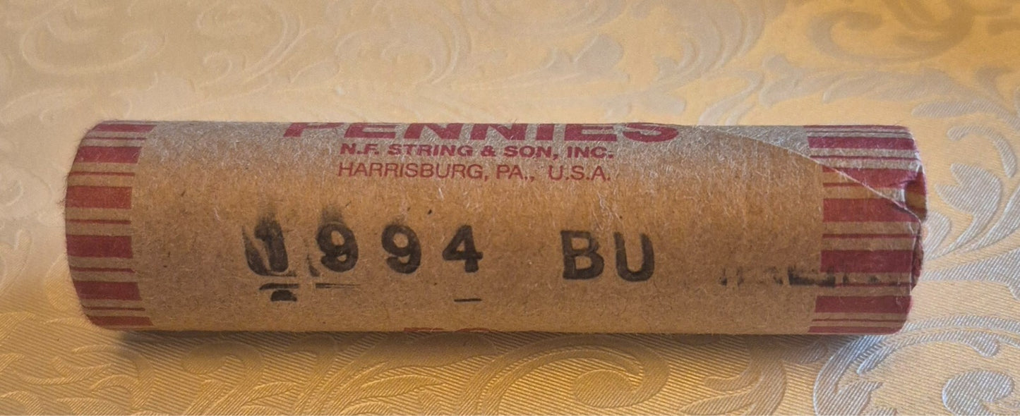 1994 P Lincoln Memorial BU Brilliant Uncirculated 1C From 🔥OBW Bank Roll🔥