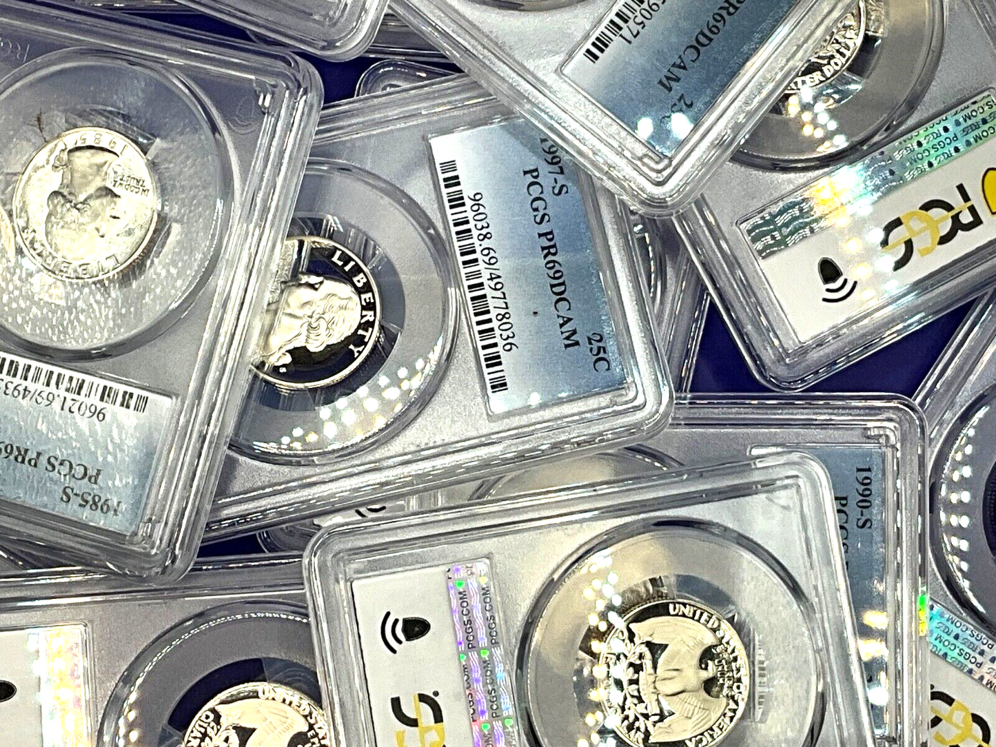 {5} - Graded Washington 25c PROOF COINS  🔥 PCGS PR69DCAM💰1932-2025 Dates  ✅