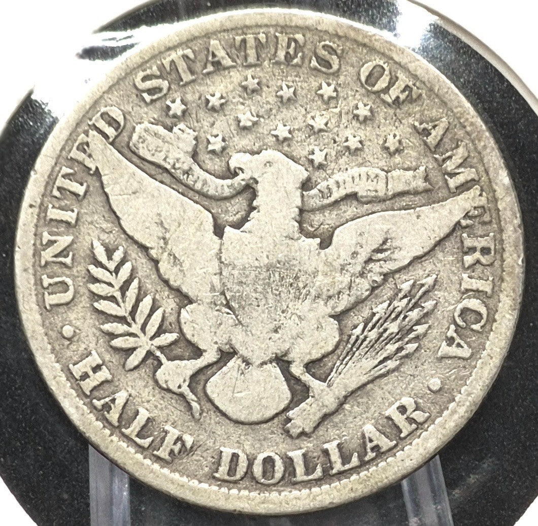 1906 Barber Half Dollar 🥈90% Silver🥈 50C Very Good Condition Full Motto