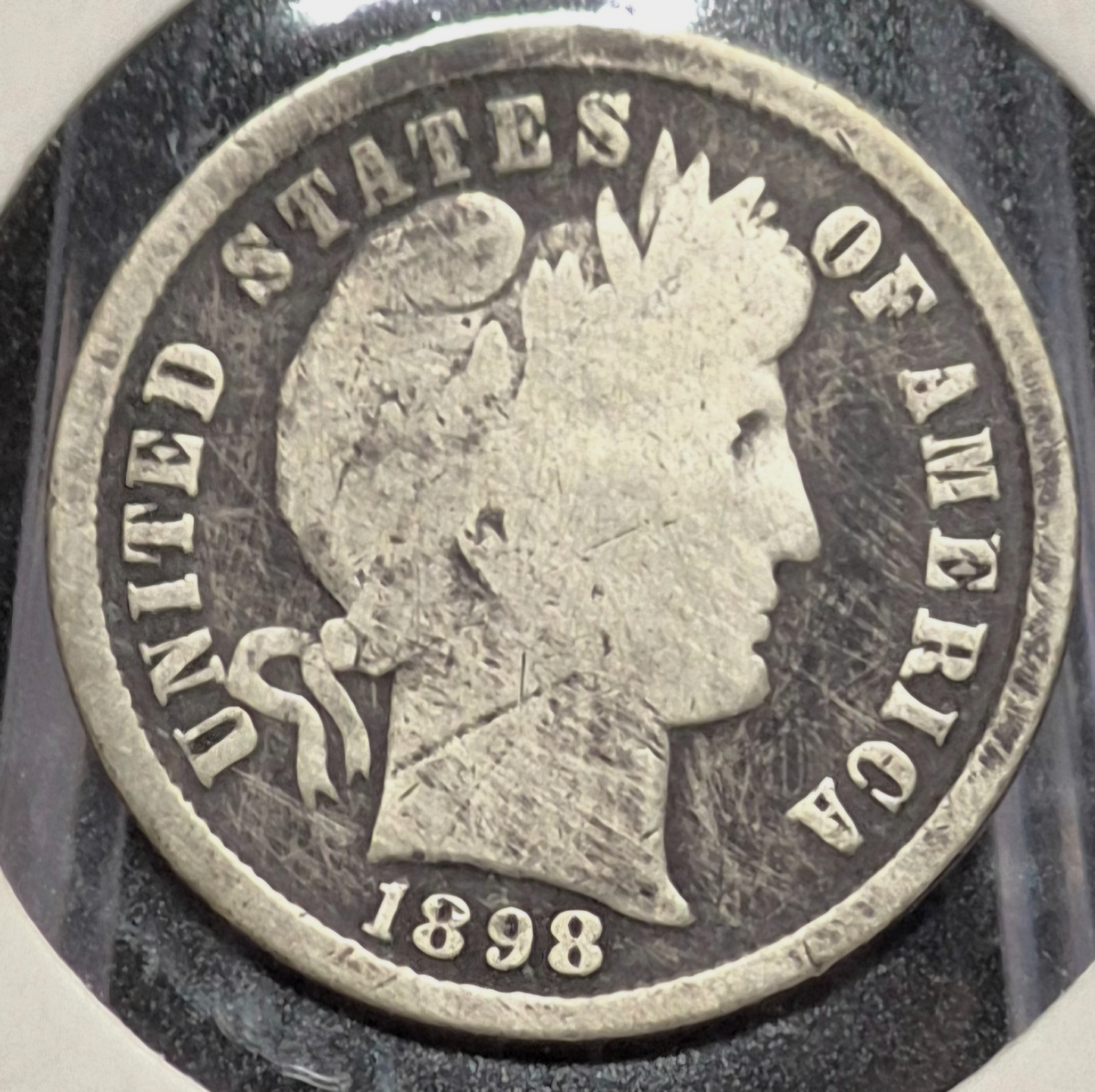1898 Barber Dime 🥈90% Silver🥈Good Detailed Circulated Condition