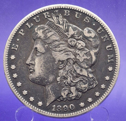 1890-CC Morgan Silver $1 Dollar  Carson City $1 Full Liberty MONSTER  TONED COIN