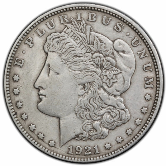 (1) 1921-D Morgan Dollar 90% Silver With Extra Fine Circulated Features 1$