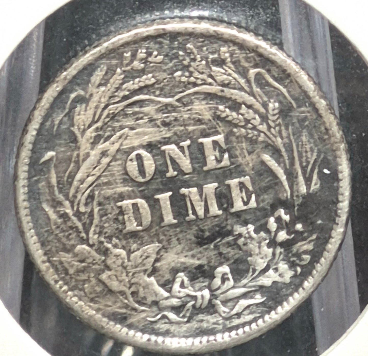1912 P Barber Dime Die Rotation 🥈90% Silver🥈 Fine Details Circulated Condition