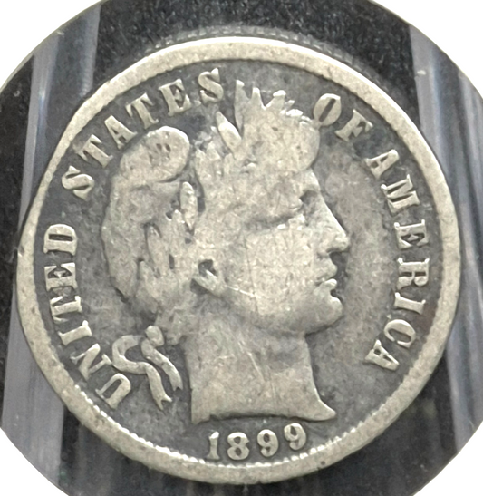 1898 S Barber Dime 🥈90% Silver🥈Finer Detailed Circulated Condition