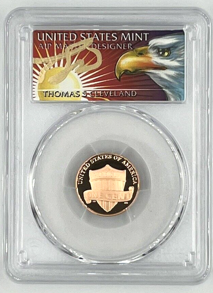 2022 S 1C Lincoln Cent PCGS PR70 RD D CAMEO First Strike Thomas Cleveland Eagle