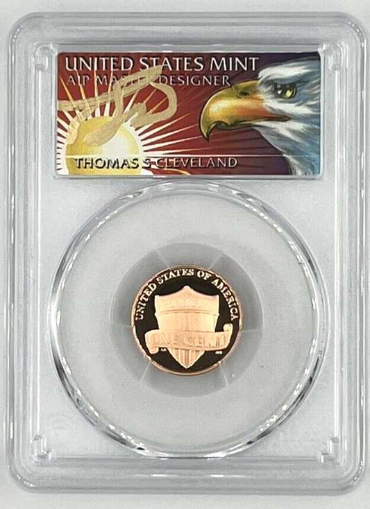 2022 S 1C Lincoln Cent PCGS PR70 RD D CAMEO First Strike Thomas Cleveland Eagle