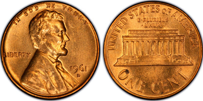 1961 Denver Memorial BU Brilliant Uncirculated 1C 🔥From OBW Bank Roll🔥