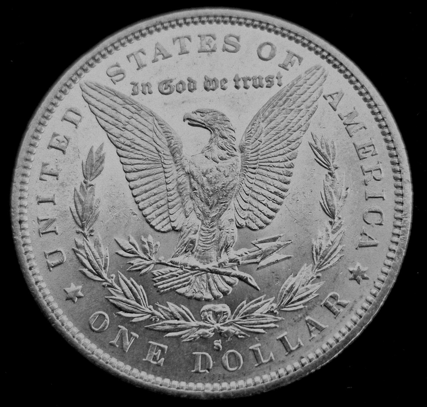 1879 S Morgan $1 Dollar 90% Silver W/Mint Like Details Circulated Blast White