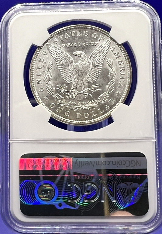 1886 Morgan Silver Dollar NGC MS62  Shiny  Uncirculated $1 Coin