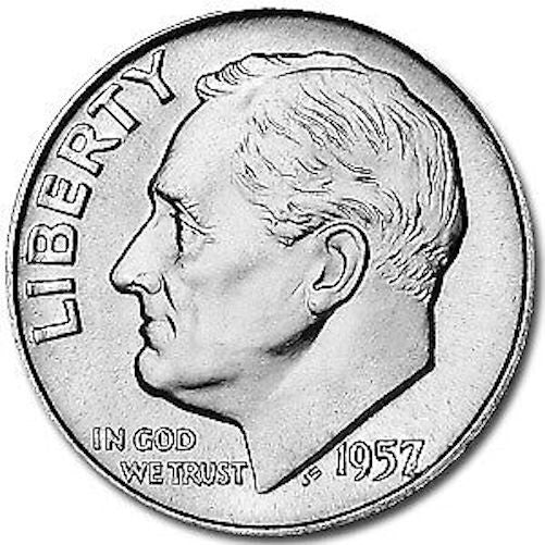 ✅ 1957-D Roosevelt Dime 90% Silver BU Uncirculated 10c US Coin