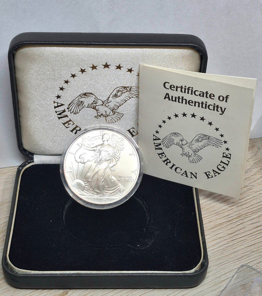 2004 American Eagle Silver Dollar 1oz Coin Limited 2004 Chrysler Premiere Night