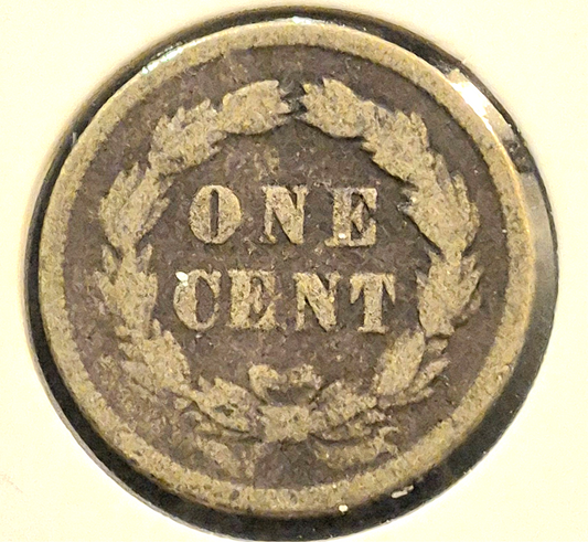 1859 1C Indian Head Cent Highly Collectable First Year Choice  VG-F Features
