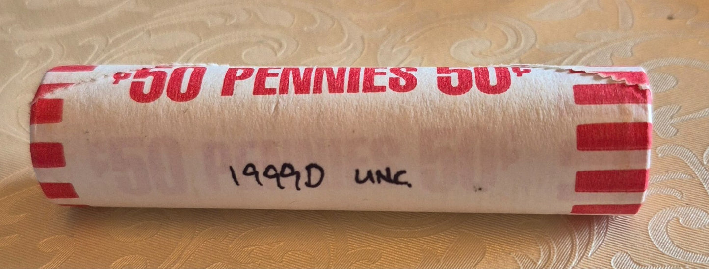 1999 Denver Lincoln Memorial BU Brilliant Uncirculated 1C From 🔥OBW Bank Roll🔥
