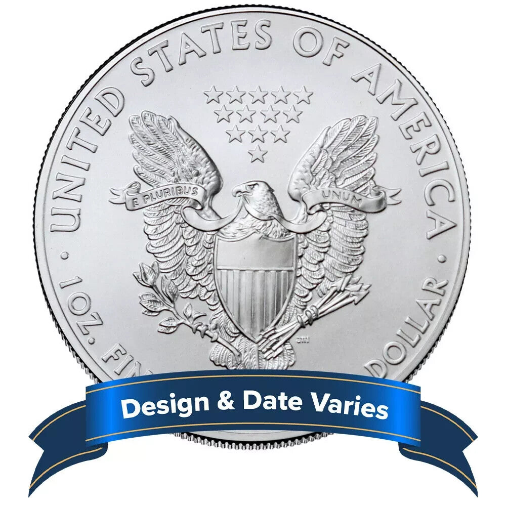 American Silver Eagle 1 oz .999 Fine Random Year Brilliant Uncirculated Coins 🔥