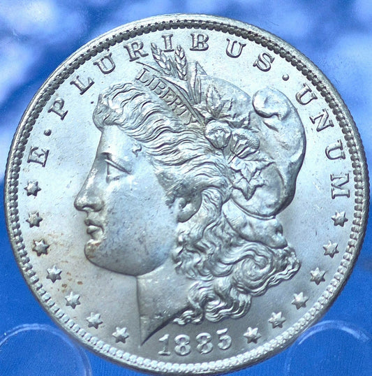 1885-O Morgan 90% Silver Dollar Shiny, Bright, Coin PL MS Features Strong Strike
