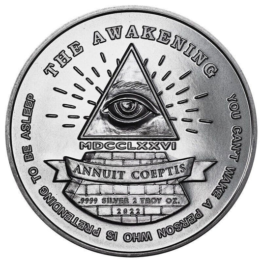 2022 - 2oz .9999 Silver - The Awakening Series - House of Cards Collectible Coin