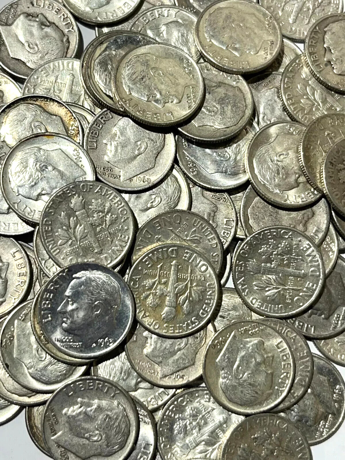 ✅ 90% Silver💰 Roosevelt Dimes - Random Year - Silver Stacking - Choose How Many