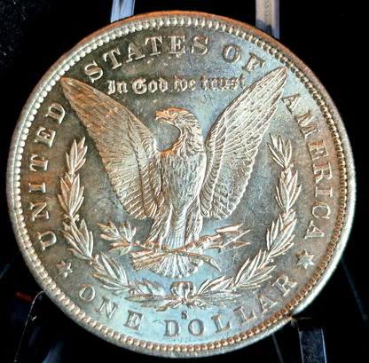1879 S Morgan $1 Dollar 90% Silver W/Mint Like Details Circulated Blast White