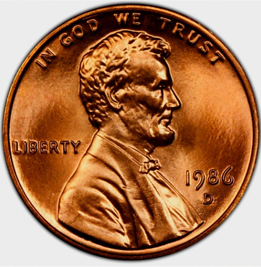 1986 Denver Lincoln Memorial BU Brilliant Uncirculated 1C From 🔥OBW Bank Roll🔥