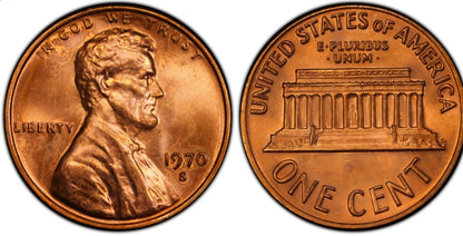 1970 S Memorial LARGE DATE BU Brilliant Uncirculated 1C 🔥From OBW Bank Roll🔥
