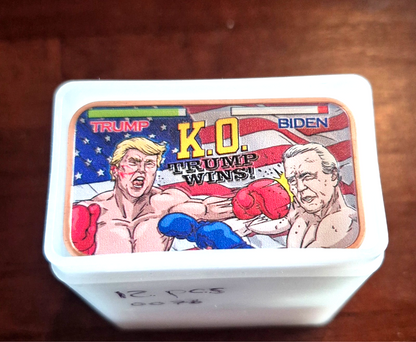 Set of (12) 1 oz Colorized Trump Copper Bars W/Tube KO TRUMP WINS Trump V. Biden