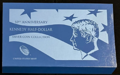 2014 50th Anniversary Kennedy Half Dollar Silver Coin Collection 4 Piece Set OGP