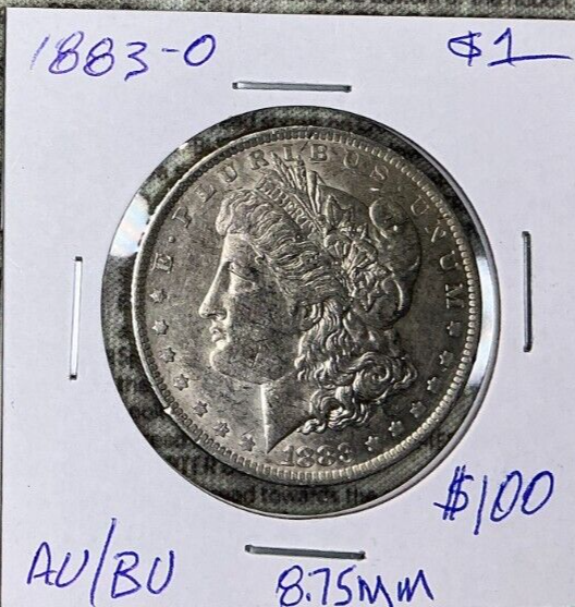 1883 O Morgan $1 Dollar 90% Silver BEAUTIFUL Bright White Sharp Early Year Coin