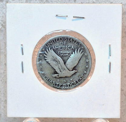 🔥RARE 1927-S Standing Liberty Quarter Lowest Mint Only 396K Produced 90% Silver