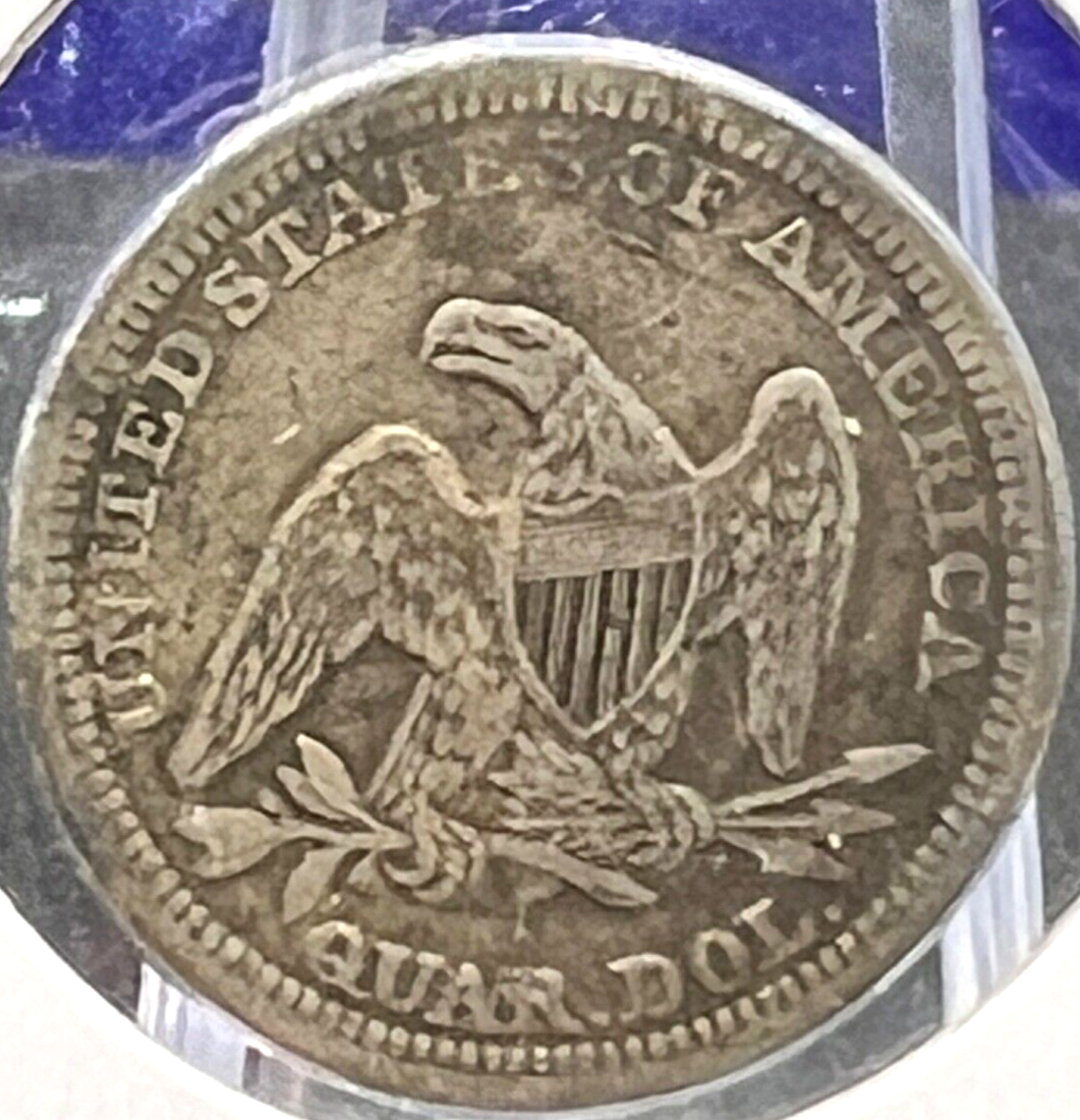 1855-P Seated Liberty 90% Silver Quarter ARROWS ONLY Collectible 25c Coin
