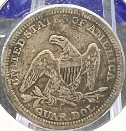 1855-P Seated Liberty 90% Silver Quarter ARROWS ONLY Collectible 25c Coin