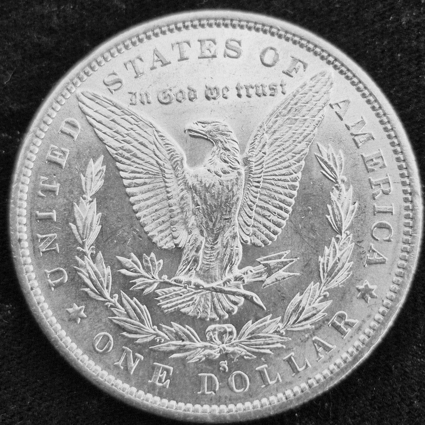 1879 S Morgan $1 Dollar 90% Silver W/Mint Like Details Circulated Blast White