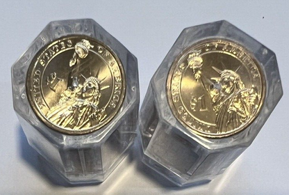 💰2007-D & P FDOI PCGS BU $1 ROLLS Washington Presidential Series First Day FDOI