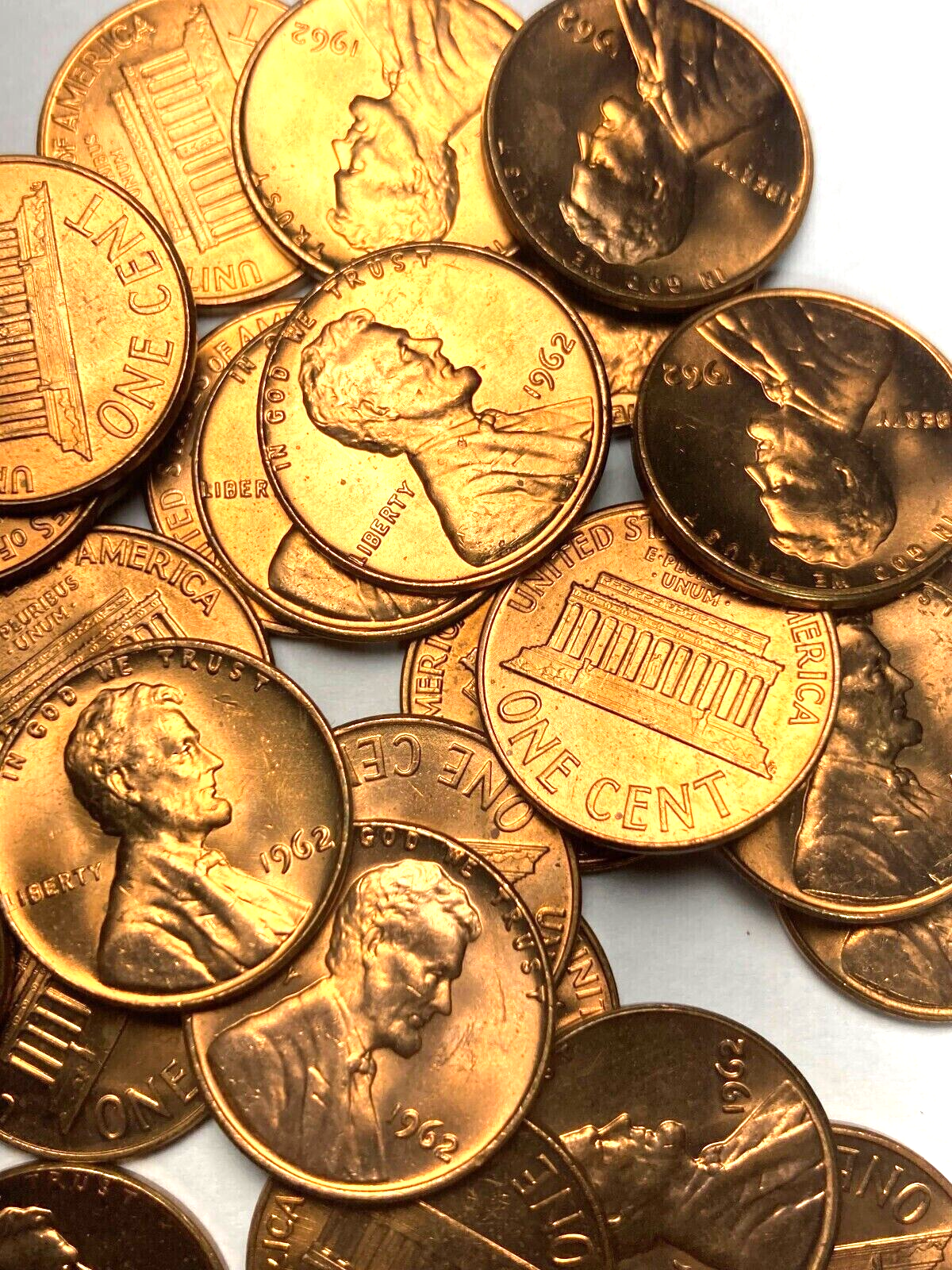 ✅ 1962-P BU UNC Lincoln Memorial BU UNCIRCULATED Coin From OBW Bank Roll