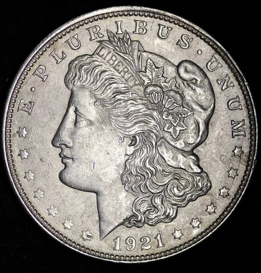 1921 Morgan Silver Dollar AU 90% SILVER! $1 Coin U.S. Mint FREE SHIPPING