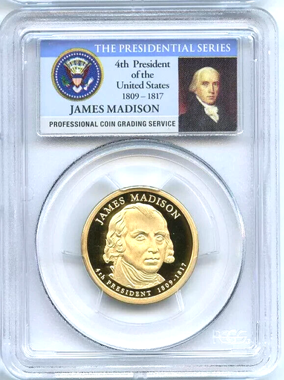 ✅ 2007 S Presidential Dollars $1 4 Coin Set PCGS PR69DCAM Founding Fathers USA