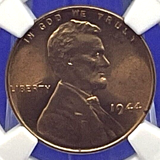 ⭐️ 1944 LINCOLN WHEAT CENT 1C NGC MS 66 RD 🔥 Fire Red Color UNCIRCULATED Coin